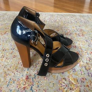 Michael Kors size 7 heels - block heel with beautiful black straps